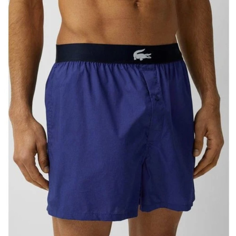 Lacoste Cotton Boxer Shorts Blue ( XXL )